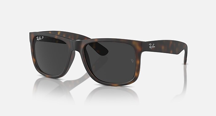 JUSTIN CLASSIC Sunglasses in Havana and Dark Grey RB4165F Ray