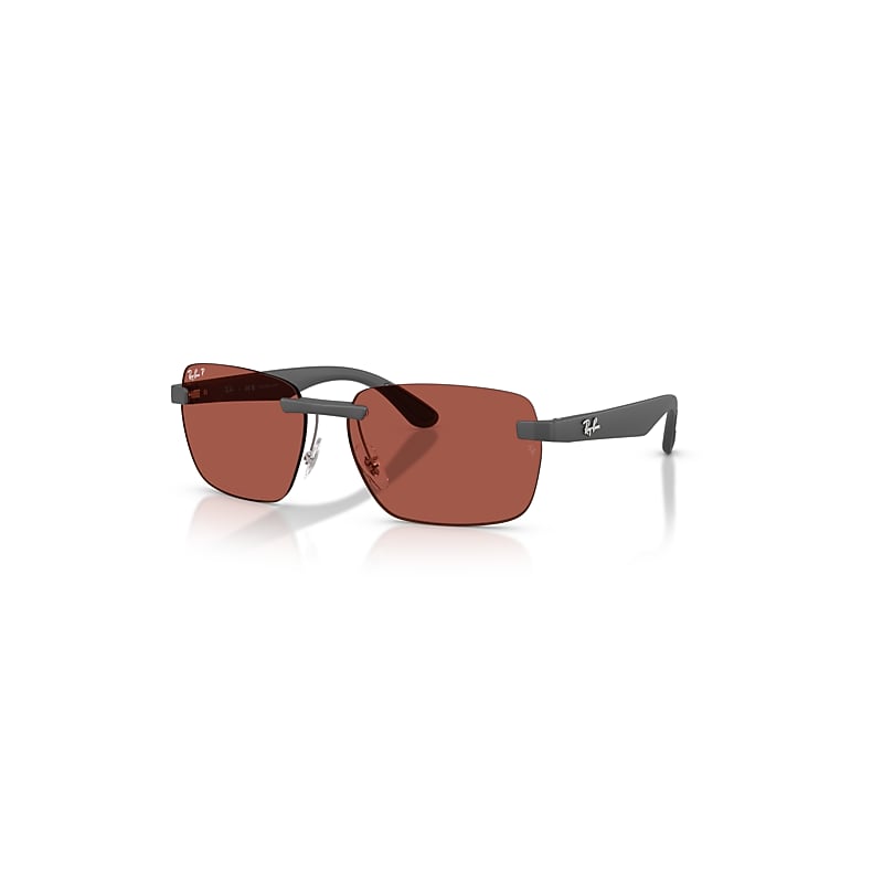 Ray-Ban Sunglasses  Rb4470 Polarized Lenses - Sand Grey Frame Red Lenses Polarized 62-16, RB4470CH