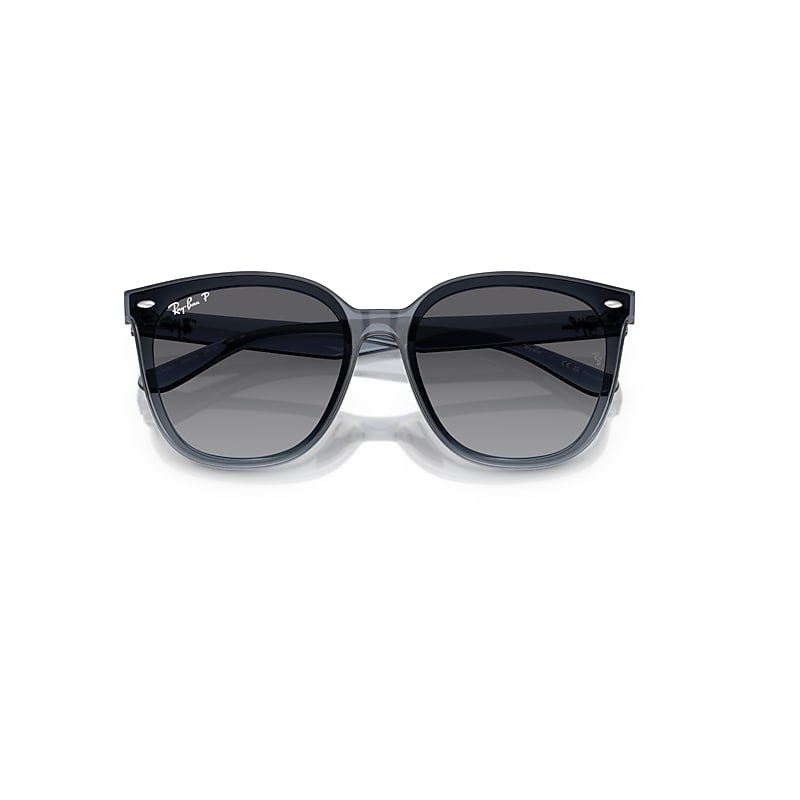RB4423D Sunglasses in Dark Transparent Blue and Grey Gradient
