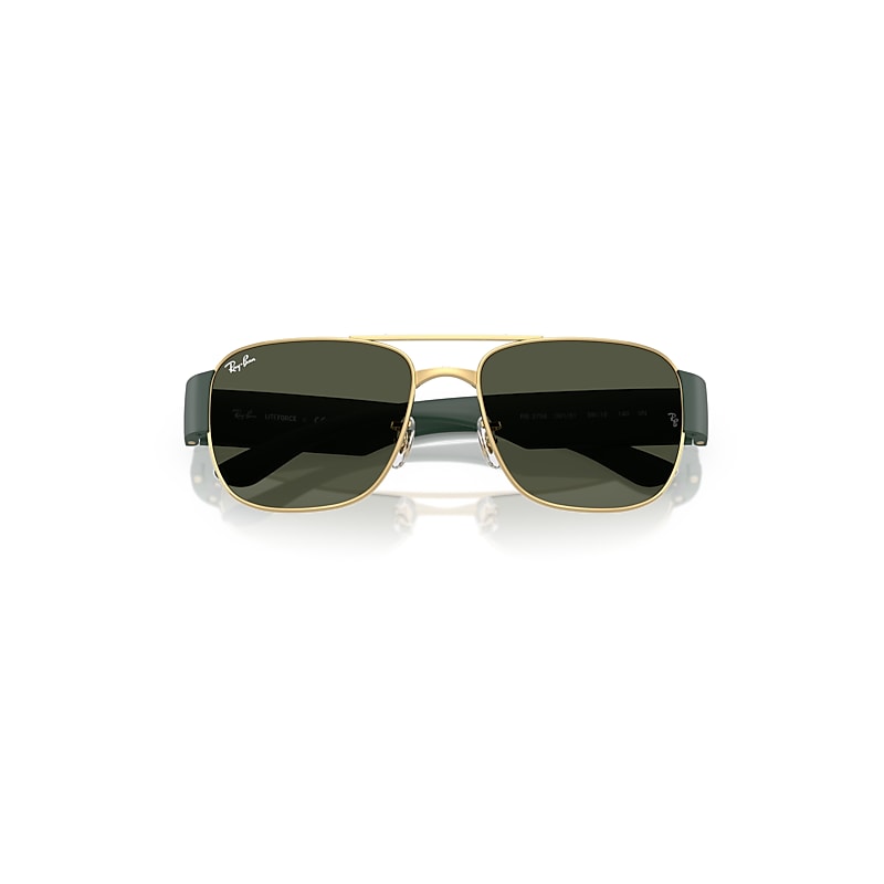 Ray Ban Rb3756 Sunglasses Sand Black Frame Green Lenses 59-18 In Sand Black
