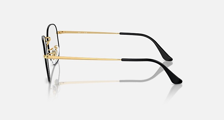 Ray-Ban Eyeglasses Unisex Hexagonal Optics Prescription - Gold Frame Clear Lenses 51-21 Polarized