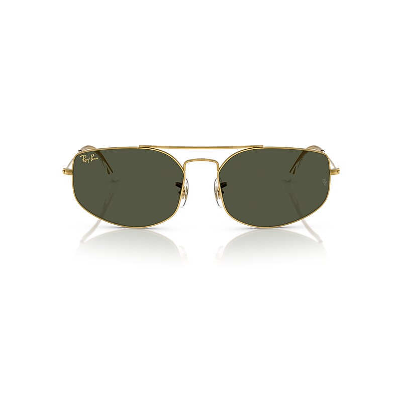Ray Ban Womens Rb3845 Explorer V Irregular-frame Metal Sunglasses Gold In Legend Gold