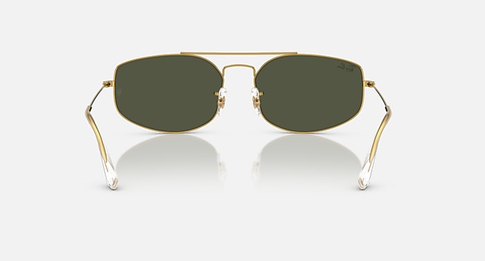 Ray-Ban Sunglasses Unisex Explorer V - Legend Gold Frame Green Lenses 60-17