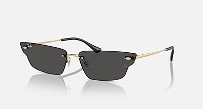 ANH BIO-BASED Sunglasses in Light Gold and Dark Grey - RB3731 