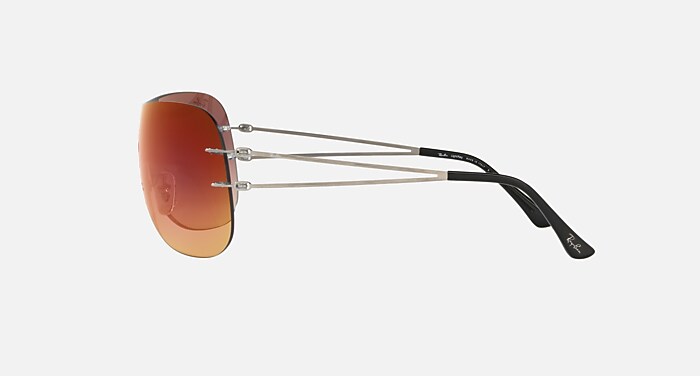 やな RB8057 Sunglasses in Grey and Orange Mirror - RB8057 | Ray-Ban®
