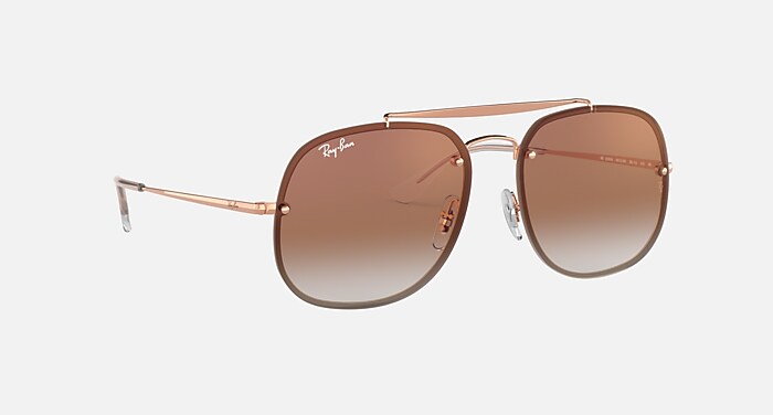 BLAZE GENERAL Sunglasses in Bronze-Copper and Red Gradient Mirror
