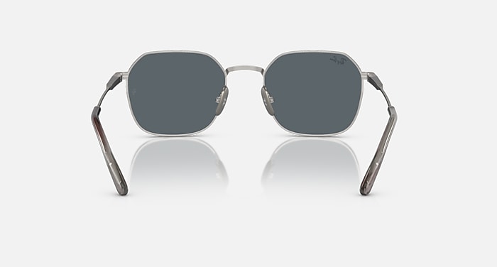 Ray-Ban Sunglasses Unisex Jim Titanium - Black Frame Grey Lenses Polarized 53-20