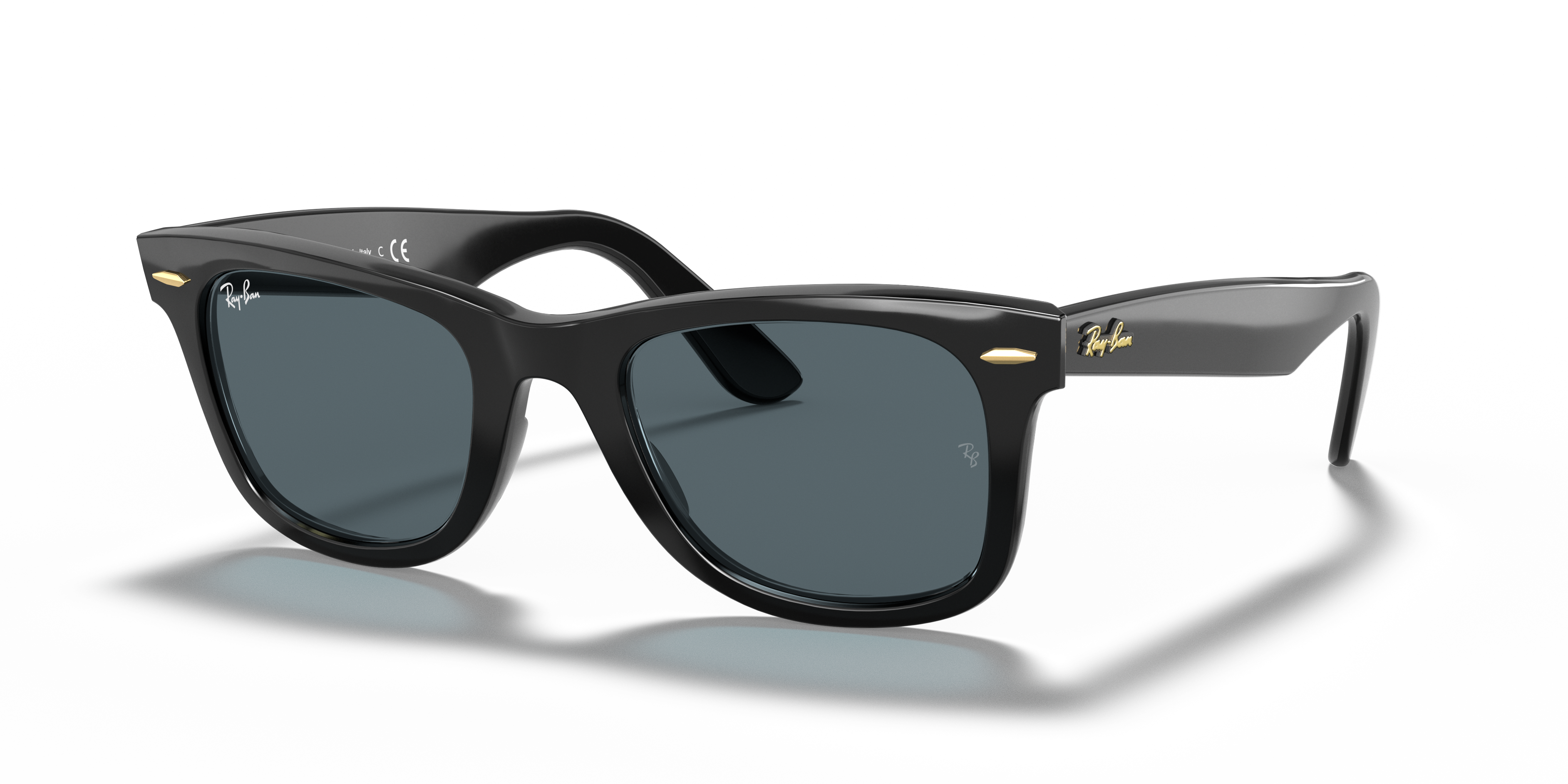 ORIGINAL WAYFARER @COLLECTION Polished Black Frame Blue/Grey Classic Lenses 50-22