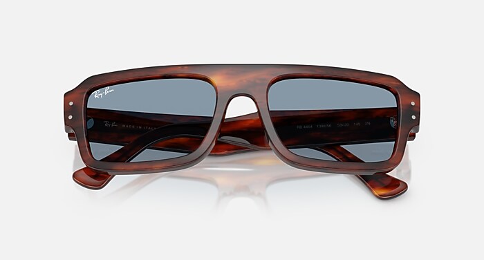 FLACKO BIO-BASED Sunglasses in Striped Havana and Blue - RB4454