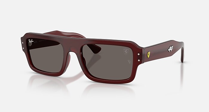 Lunettes Vintage Ferrari F23 Noir/or/rouge - Forme Ovale, Monture Acétate/métal, Neuf Sans étiquette