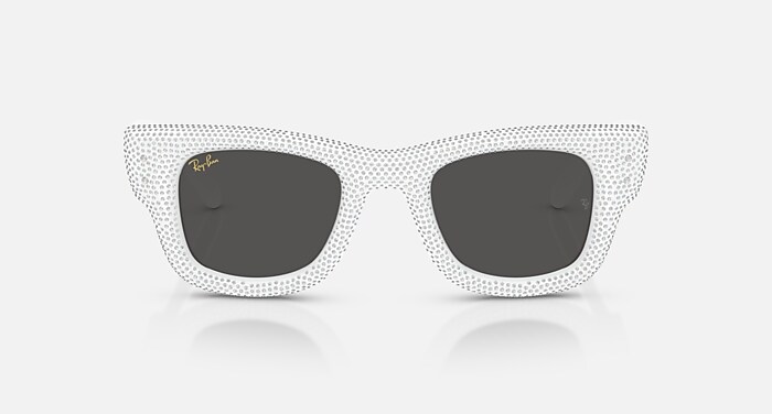 Ray-Ban Sunglasses Unisex Wayfarer Puffer Crystal Pavè Edition - Blue & Strass Pave Frame Black Lenses 47-23