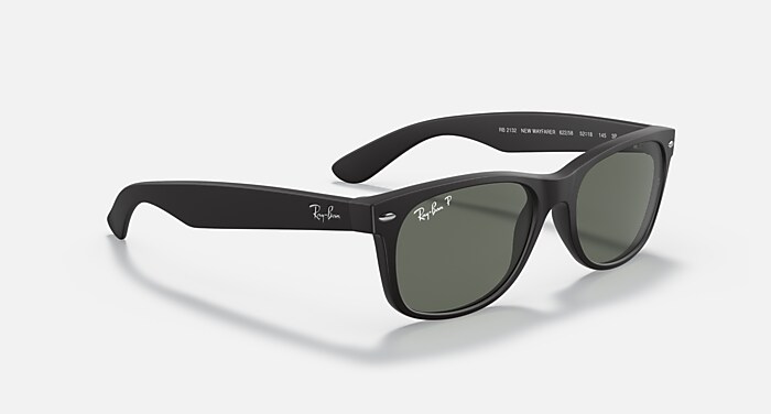 Ray-Ban New Wayfarer in matte black Amazon.com: Ray-Ban New Wayfarer Sunglasses (Matte Black  main image 4