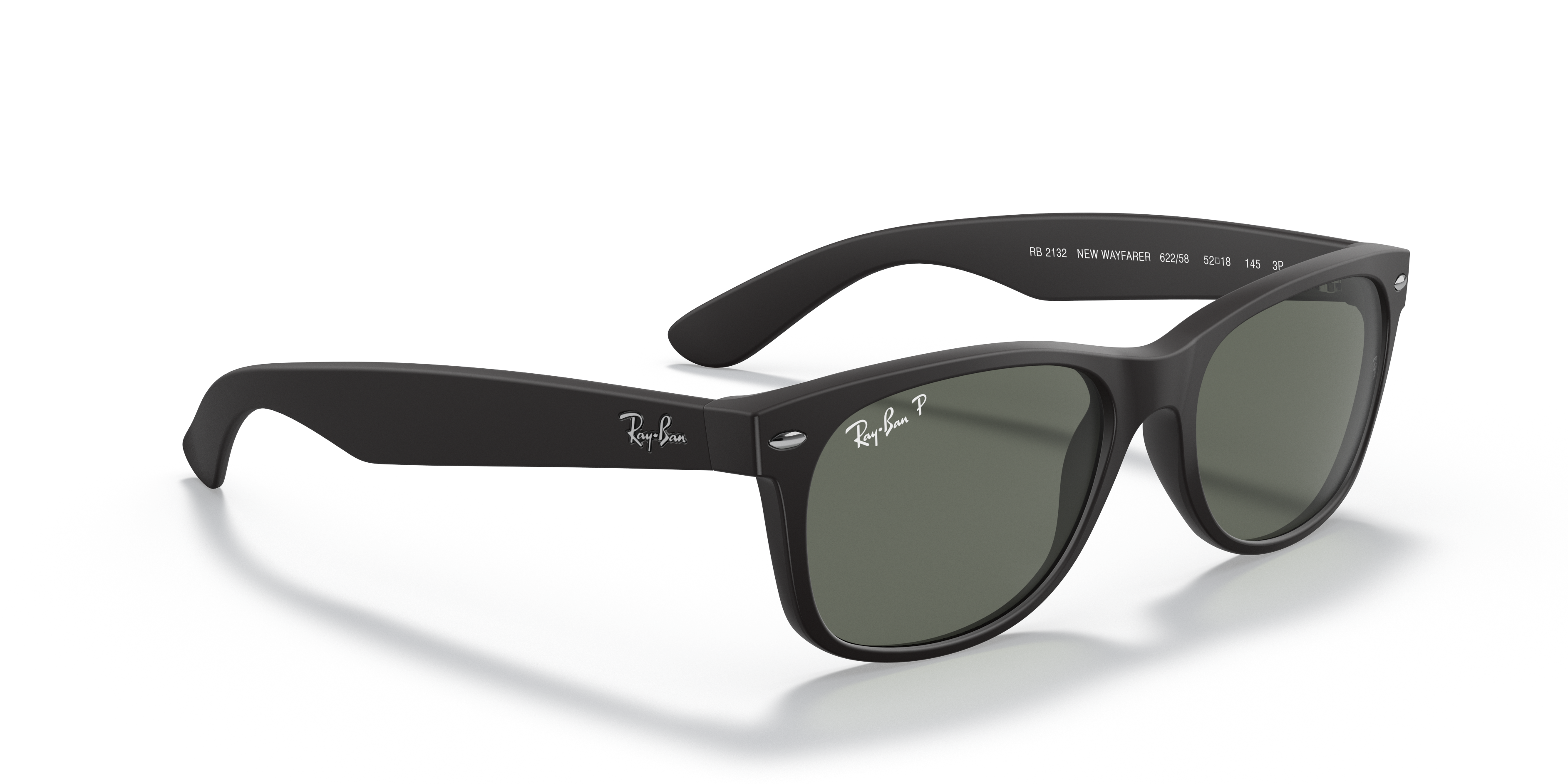小物 Ray-Ban NEW WAYFARER NEW WAYFARER CLASSIC Sunglasses in Rubber Black and Green