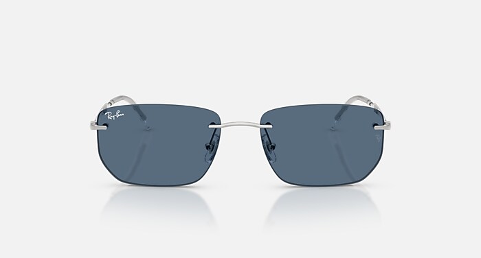 Ray-Ban Sunglasses Unisex Rb3768 - Silver Frame Blue Lenses 56-17
