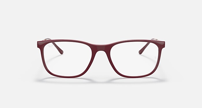 Ray-Ban Eyeglasses Unisex Rb7244 Optics Prescription - Rose Gold Frame Clear Lenses 51-18 Polarized
