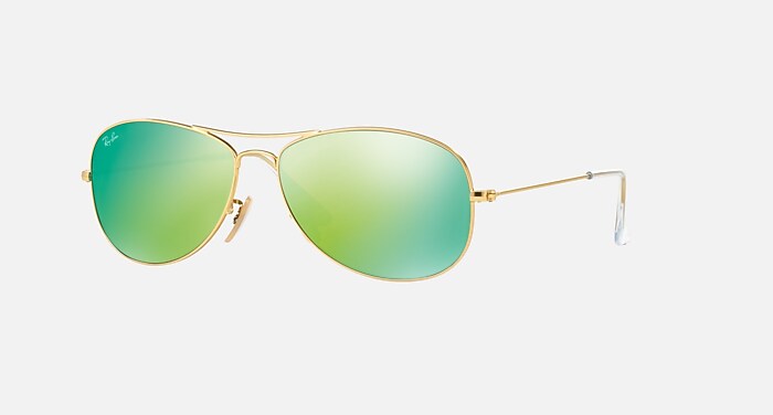 COCKPIT Sunglasses in Gold and Green Flash - RB3362 | Ray-Ban® display picture 1