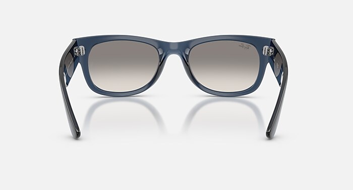 MEGA WAYFARER II Sunglasses in Transparent Dark Blue and Clear