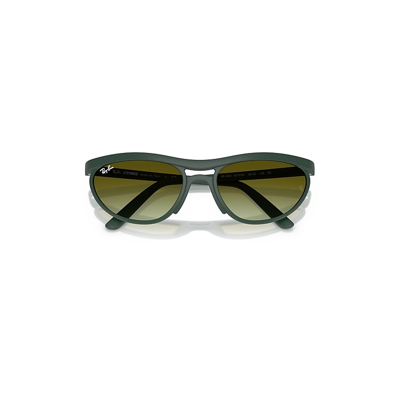 Ray Ban Rb4453 Liteforce Sunglasses Sand Green Frame Green Lenses 59-20 In Sand Green