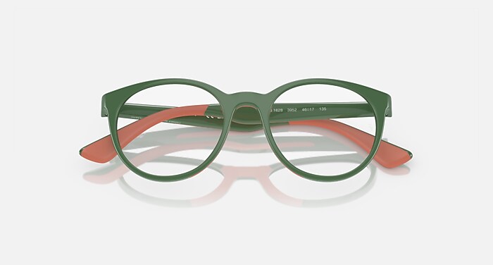 RB1628 OPTICS KIDS BIO-BASED Eyeglasses with Green On Pink Frame