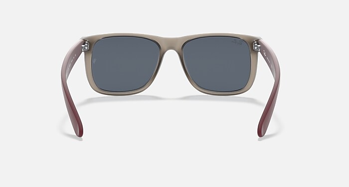 Ray-Ban Sunglasses Man Justin Color Mix - Bordeaux Frame Grey Lenses 54-16