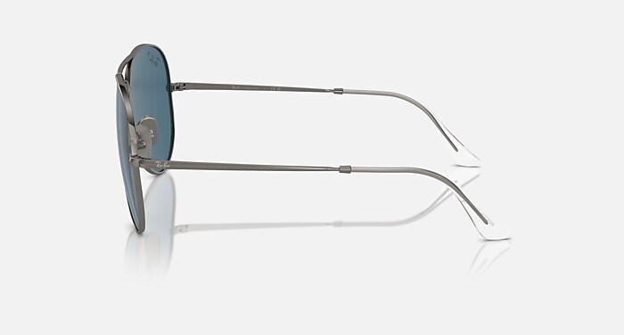 Ray-Ban Sunglasses Unisex Aviator Titanium - Gold Frame Brown Lenses 58-14