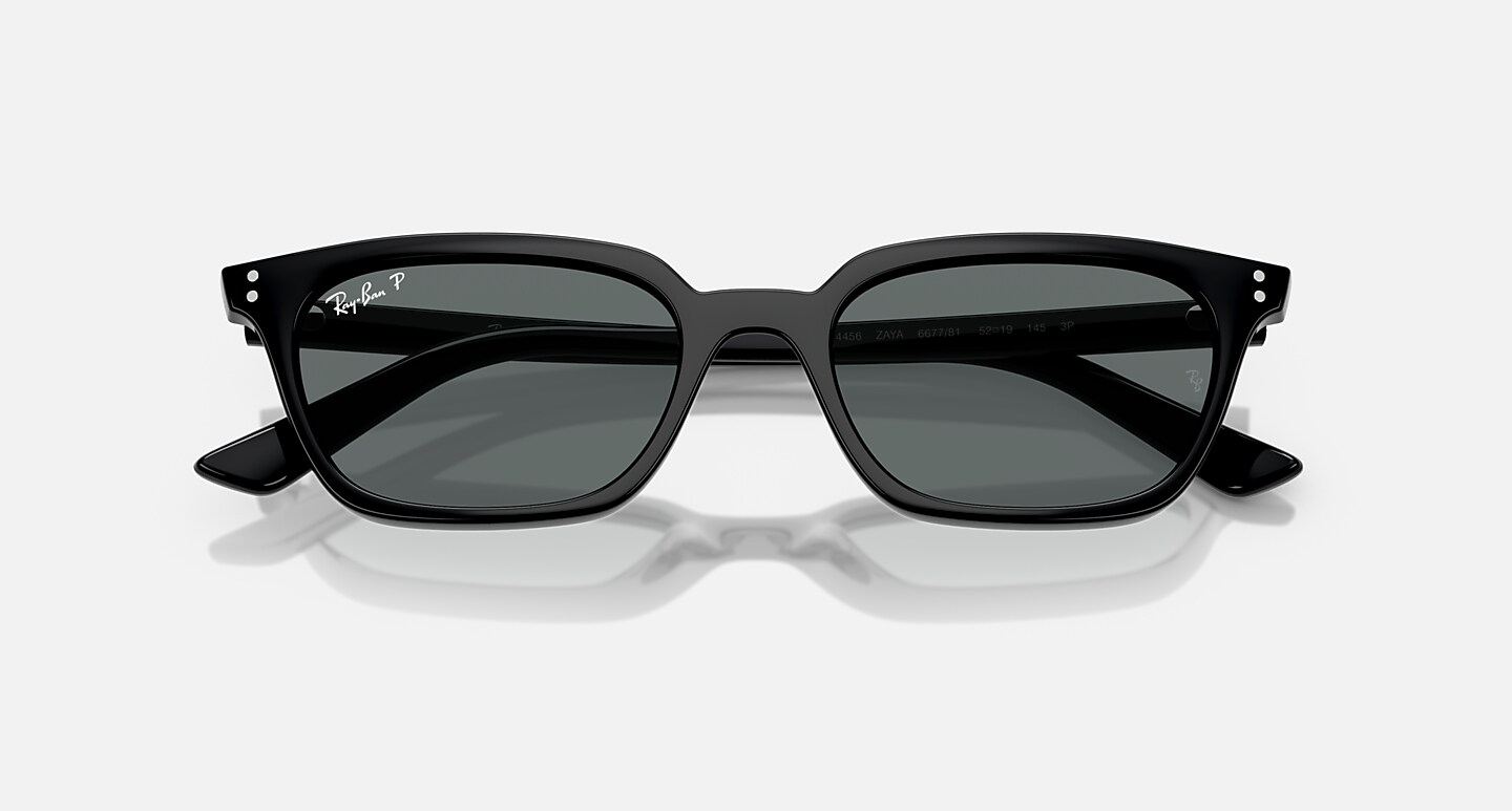 Ray-Ban Sunglasses Unisex Zaya Bio-based - Black Frame Grey Lenses 53-19 Polarized