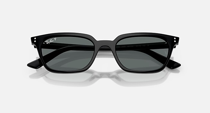 Ray-Ban Sunglasses Unisex Zaya Bio-based - Black Frame Grey Lenses 53-19 Polarized