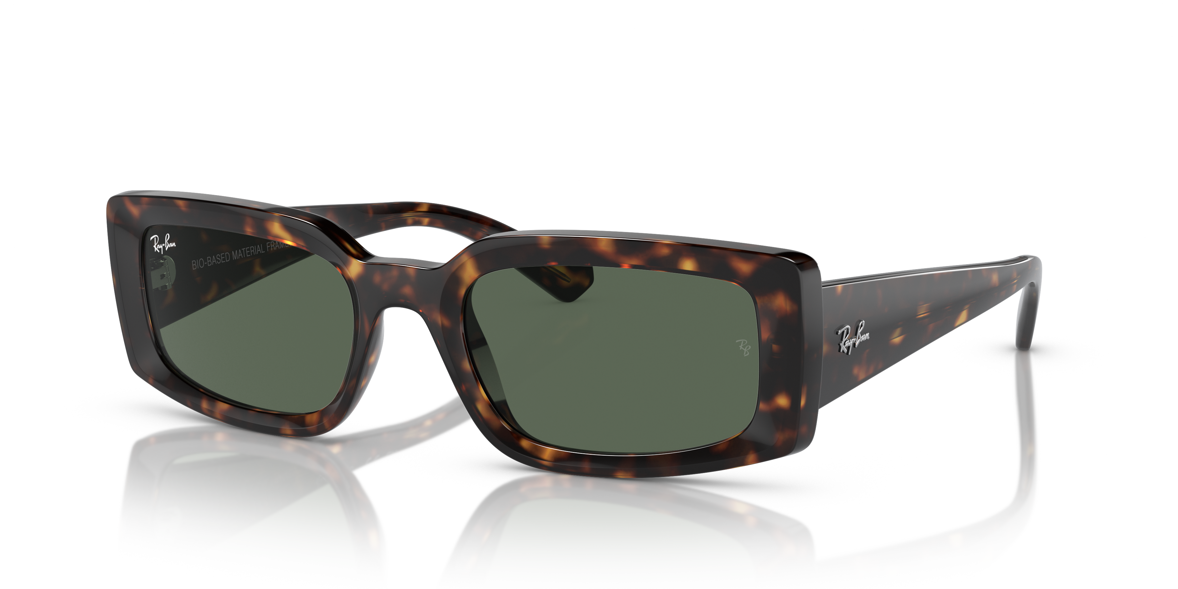 KILIANE BIO-BASED Polished Havana Frame Dark Green Lenses 54-21