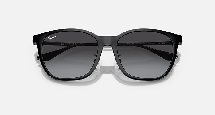 Ray-Ban Sunglasses Unisex Rb4333d - Black Frame Grey Lenses 55-17