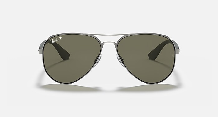 Ray-Ban Sunglasses Man Rb3523 - Gunmetal Frame Green Lenses 59-17 Polarized