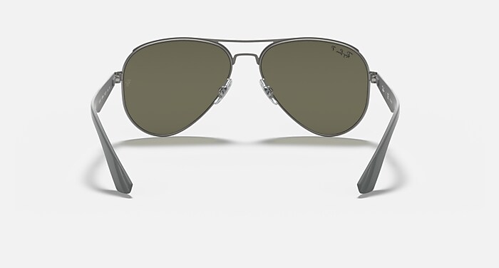 Ray-Ban Sunglasses Man Rb3523 - Gunmetal Frame Green Lenses 59-17 Polarized