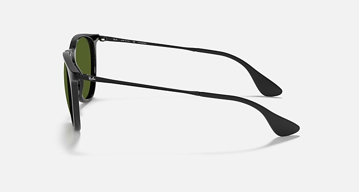 Ray-Ban Sunglasses Erika Classic Black Frame Green Lenses