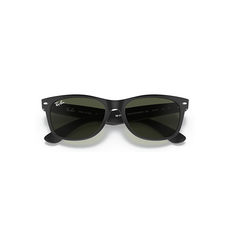 NEW WAYFARER MATTE Sunglasses in Rubber Black and G-15 Green
