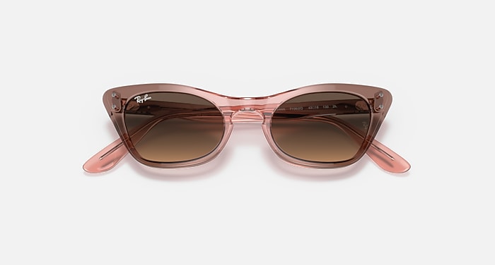 Ray-Ban Sunglasses Children Miss Burbank Kids - Transparent Pink Frame Yellow Lenses 45-18