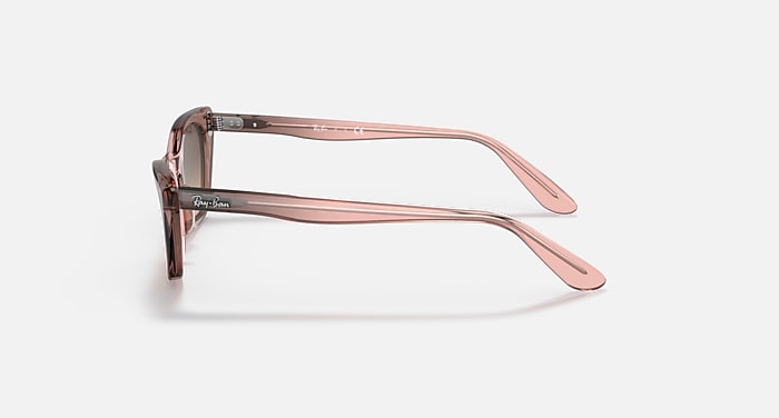 Ray-Ban Sunglasses Children Miss Burbank Kids - Transparent Pink Frame Yellow Lenses 45-18