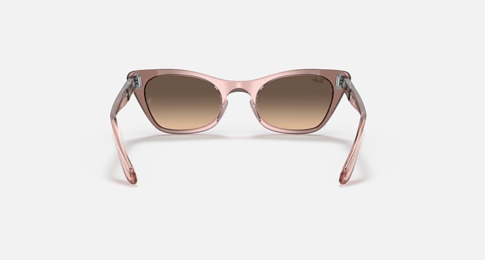 Ray-Ban Sunglasses Children Miss Burbank Kids - Transparent Pink Frame Yellow Lenses 45-18
