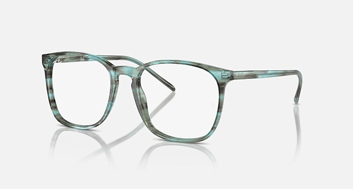 RB5387 OPTICS Eyeglasses with Striped Green Frame RB5387 Ray