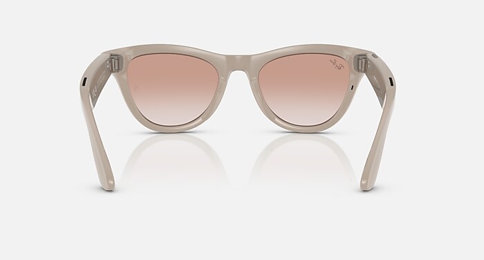 RAY-BAN | META SKYLER Sunglasses in Chalky Gray and Cinnamon Pink 