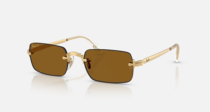 ハンちゃん Ray-Ban サングラス ブラック/ゴールド レイバン サングラス Ray-Ban RB3636 919631(55mm ゴールド): GLASS