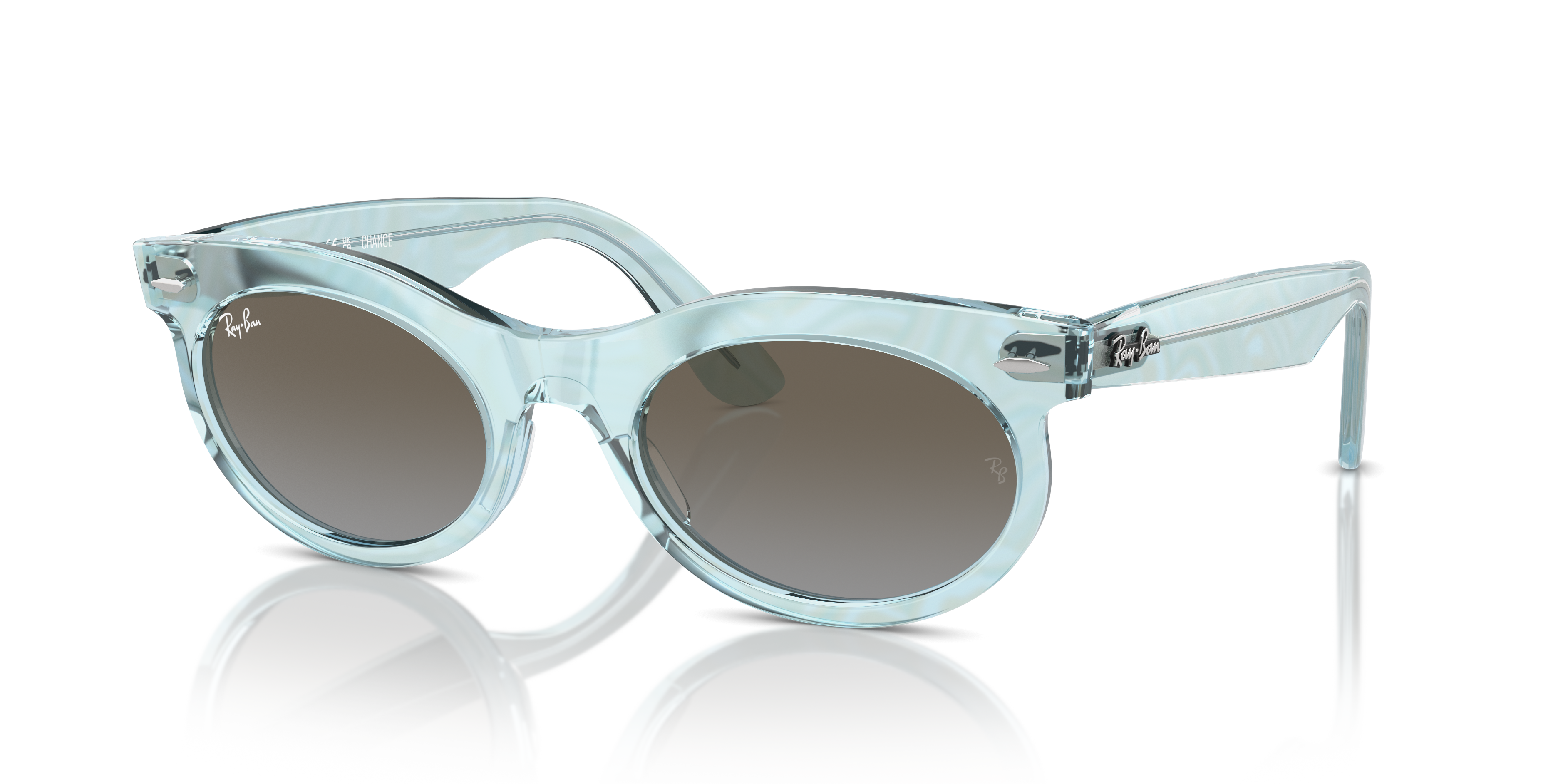 WAYFARER OVAL CHANGE Sunglasses in Photo Waves Azure and Blue