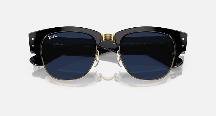 Mega Clubmaster Transitions Black Frame Clear Blue