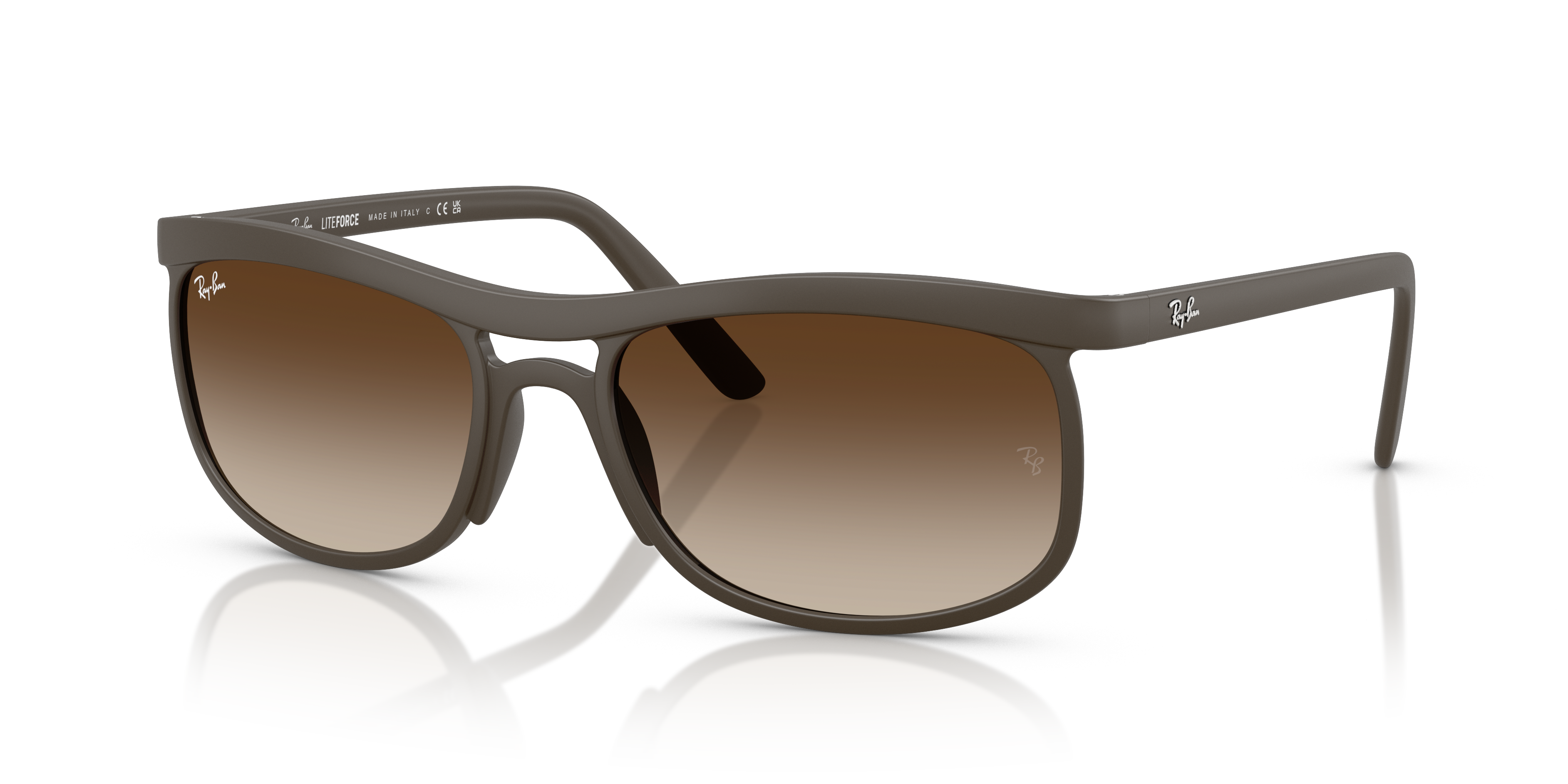 RB4452 LITEFORCE Matte Sand Brown Frame Gradient Brown Lenses 56-20