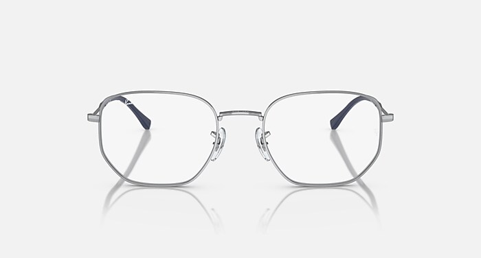 Ray-Ban Eyeglasses Unisex Rb6496 Optics Prescription - Silver Frame Clear Lenses 51-20 Polarized