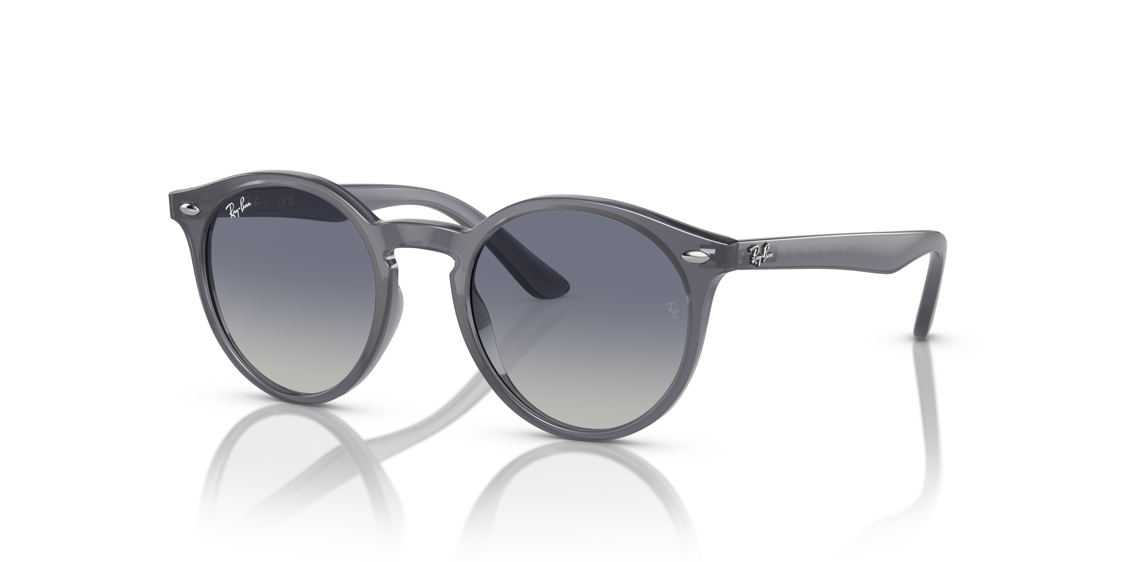 RB9064S KIDS Polished Opal Blue Frame Grey/Blue Lenses 44-19