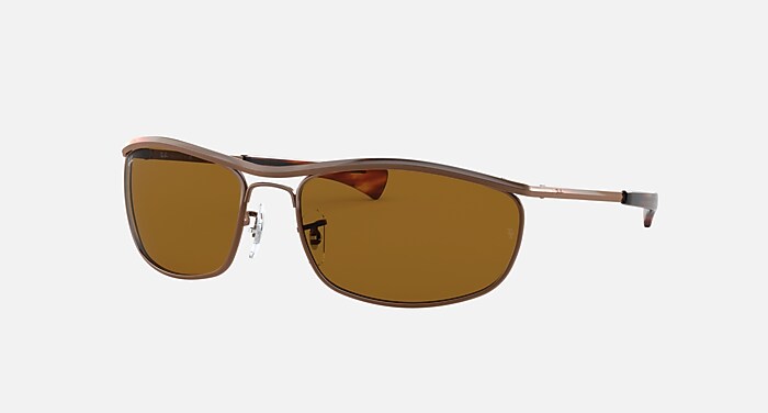 OLYMPIAN I DELUXE Sunglasses in Brown and B-15 Brown - RB3119M