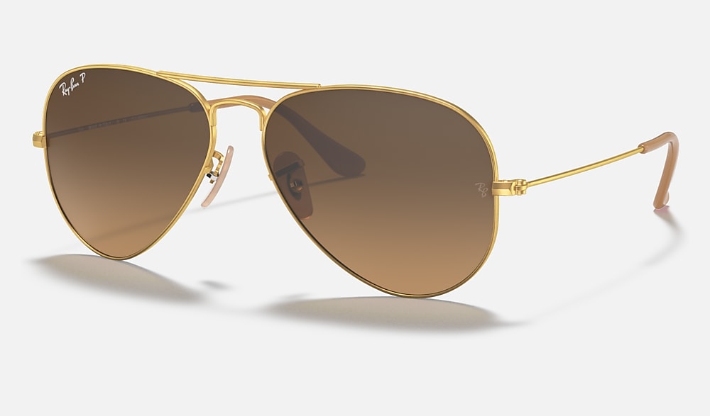 Ray-Ban ゴールド サングラス レイバン公式ストア】 Ray-Ban® AVIATOR CLASSIC サングラス