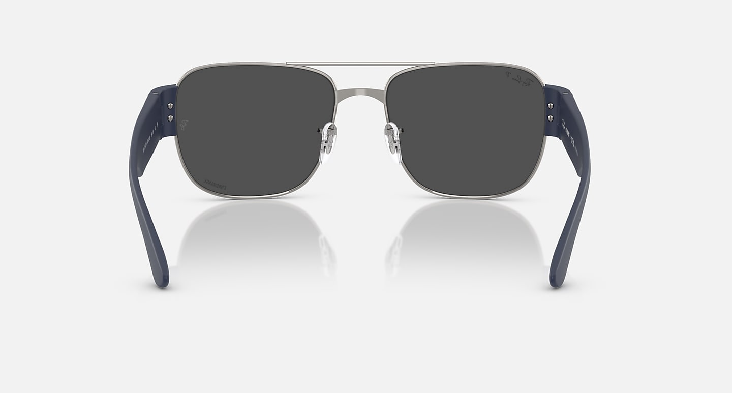 Ray-Ban Sunglasses Unisex Rb3756ch Chromance - Sand Dark Blue Frame Grey Lenses 56-18 Polarized