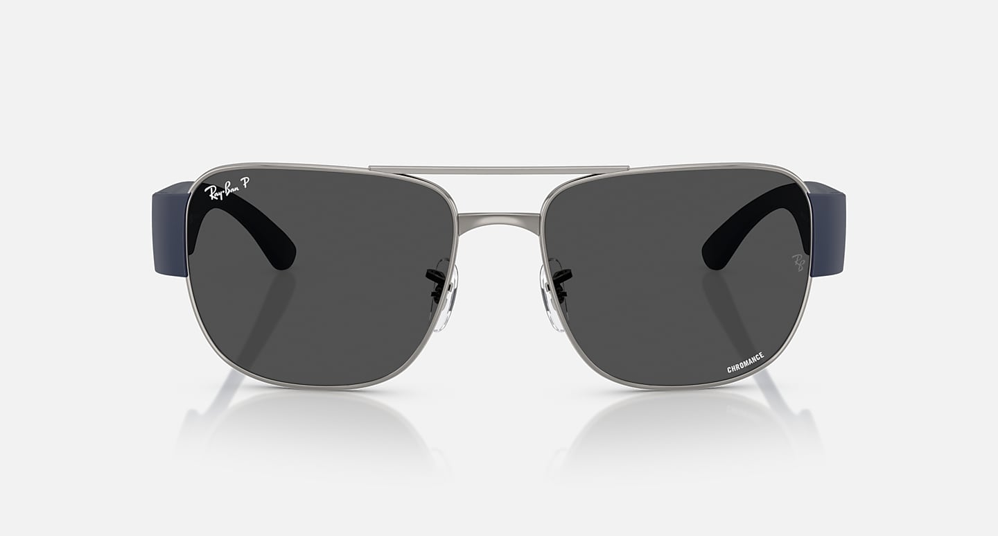 Ray-Ban Sunglasses Unisex Rb3756ch Chromance - Sand Dark Blue Frame Grey Lenses 56-18 Polarized