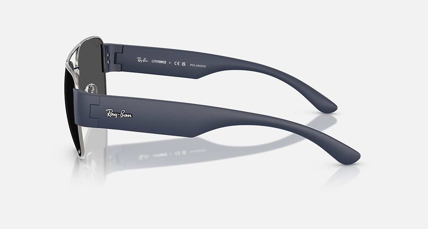 Ray-Ban Sunglasses Unisex Rb3756ch Chromance - Sand Dark Blue Frame Grey Lenses 56-18 Polarized