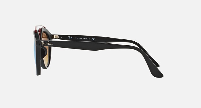 RB4257 GATSBY II Sunglasses in Black and Blue Gradient Flash